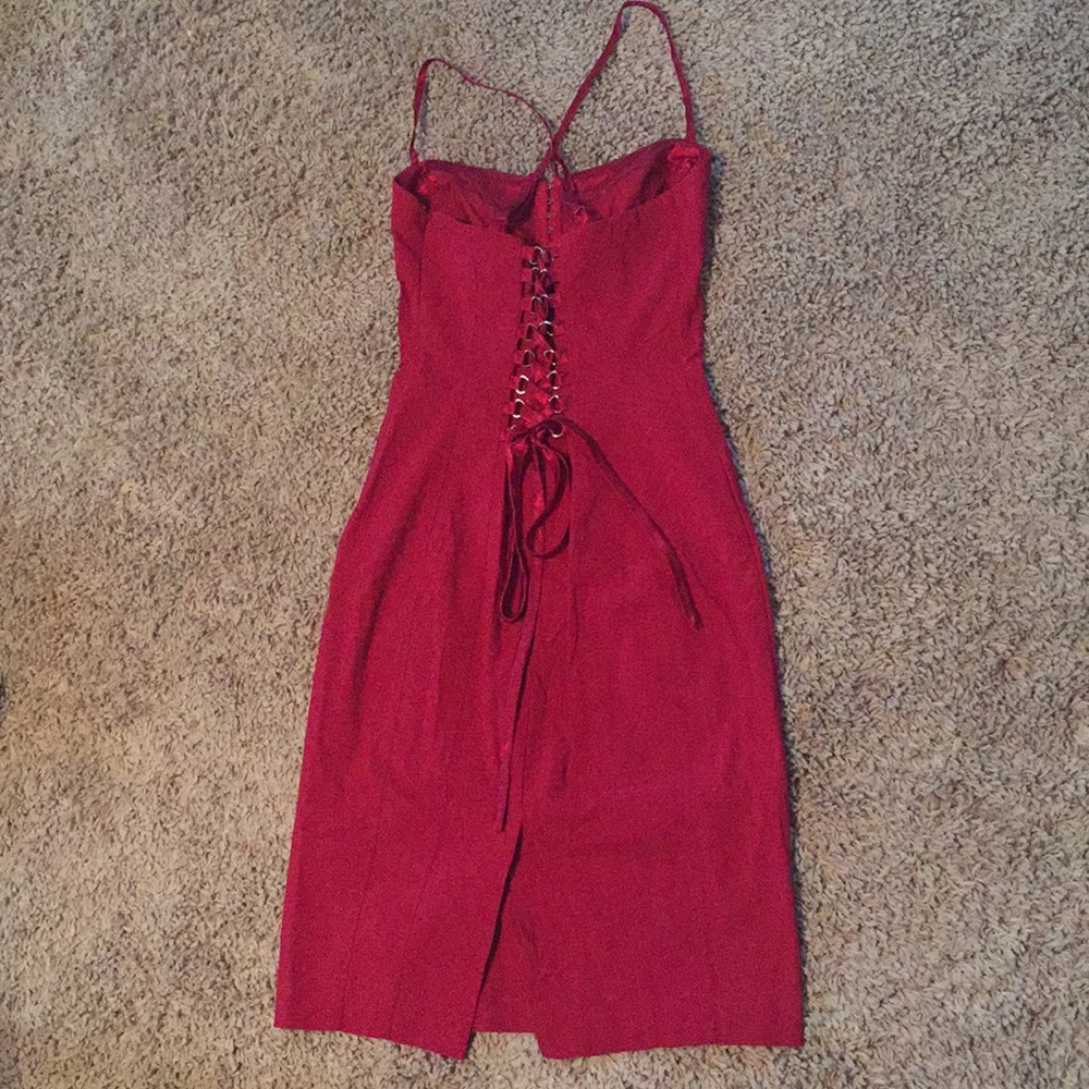 Stretch Dress with Lace Back